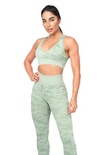 3-PIECE CAMO FITNESS SET - MINT