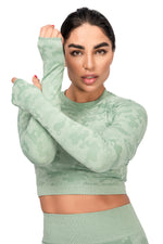 3-PIECE CAMO FITNESS SET - MINT