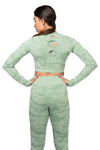 3-PIECE CAMO FITNESS SET - MINT
