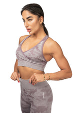 3-PIECE CAMO FITNESS SET - LILAC