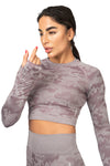 3-PIECE CAMO FITNESS SET - LILAC