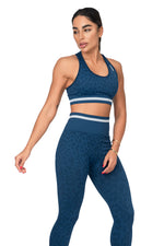 2 PIECE CAMO FITNESS SET - NAVY