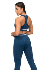 2 PIECE CAMO FITNESS SET - NAVY