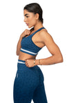 2 PIECE CAMO FITNESS SET - NAVY