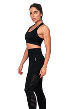 3 PIECE SET BLACK - VENTILATED SEAMLESS SUPPORT