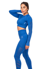 3 PIECE SET BLUE - VENTILATED SEAMLESS SUPPORT
