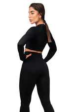 3 PIECE SET BLACK - VENTILATED SEAMLESS SUPPORT