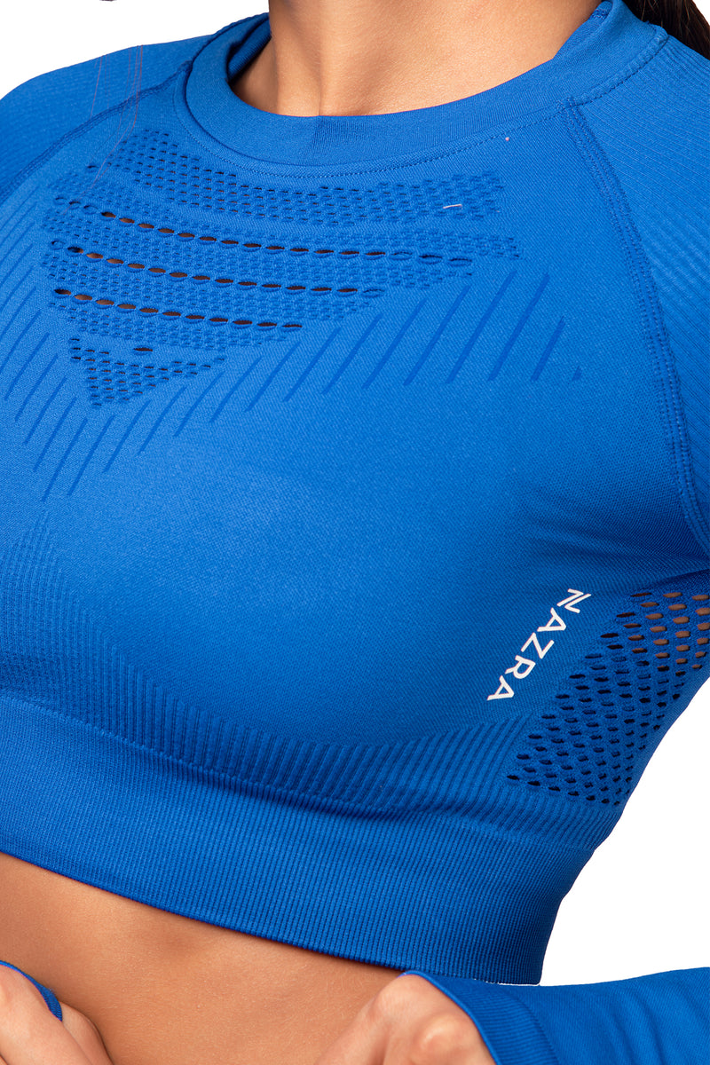 3 PIECE SET BLUE - VENTILATED SEAMLESS SUPPORT