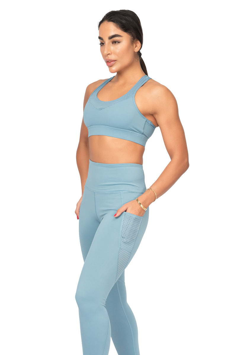 2-PIECE FITNESS SET-BLUE