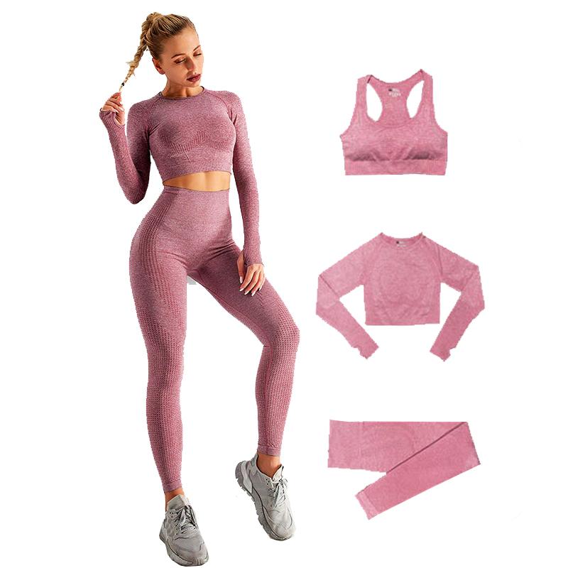 3 PIECE FITNESS SET - PINK